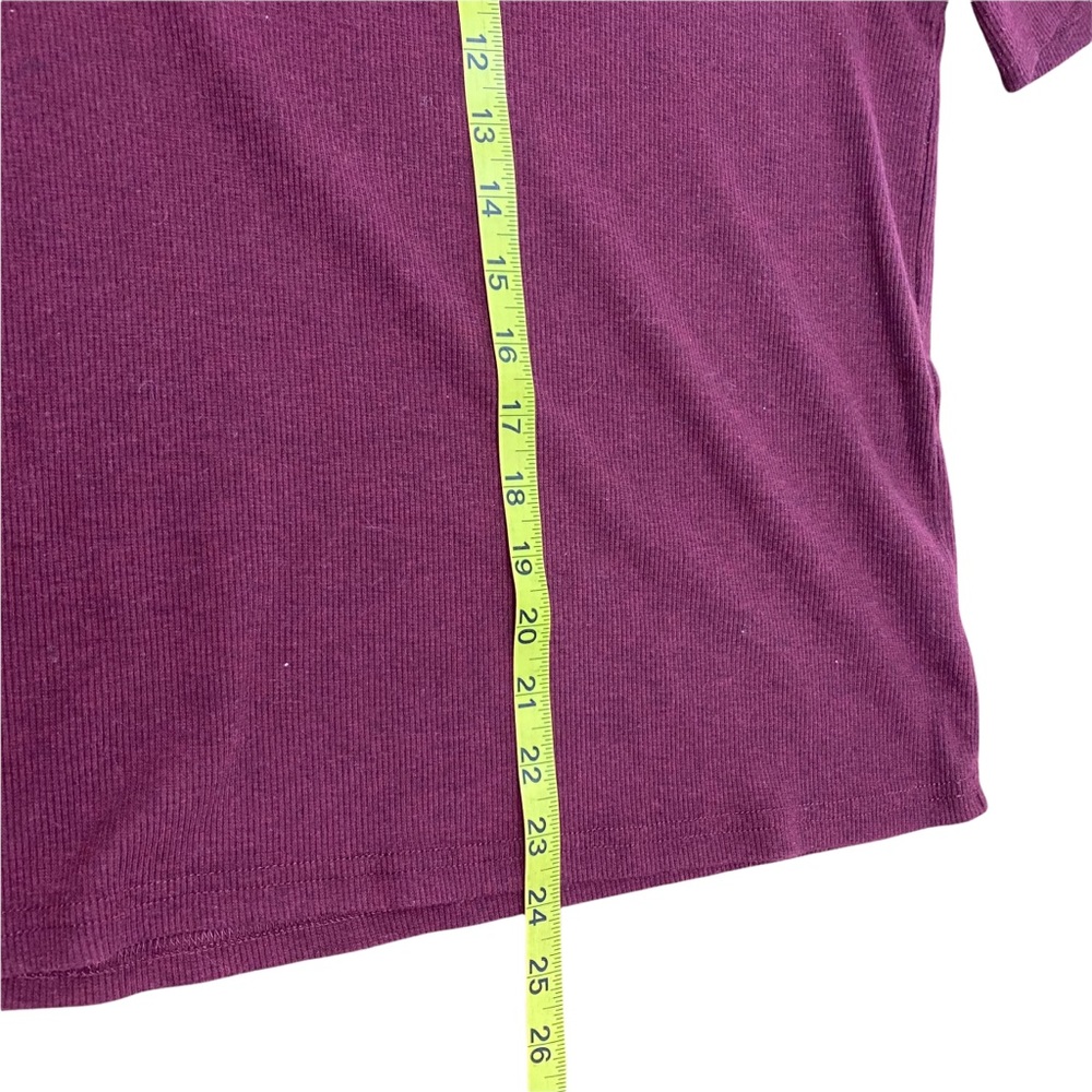 Honey Belle Top Crew Neck Choker Neck Cut Out Neck Relax Fit Junior ShortS  L - Picture 8 of 8